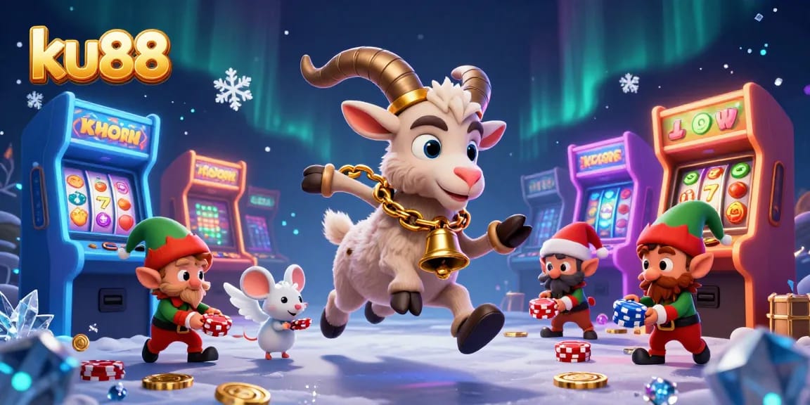 Experience the thrilling ku88 holiday-horror casino with 3D Krampus and festive chaos.