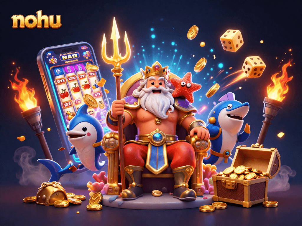 Spin the nohu slots with Neptune amidst a jackpot explosion of treasures and exciting game elements.