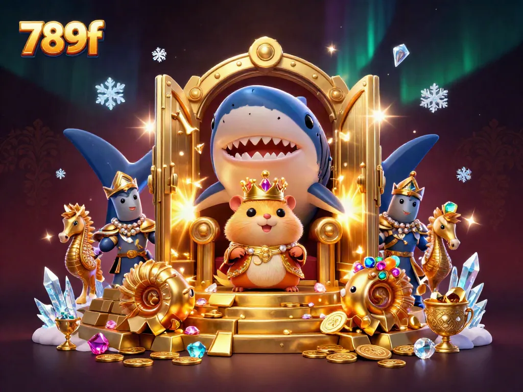 Experience the excitement of 789f with a fierce hamster king and treasure-filled casino scene.