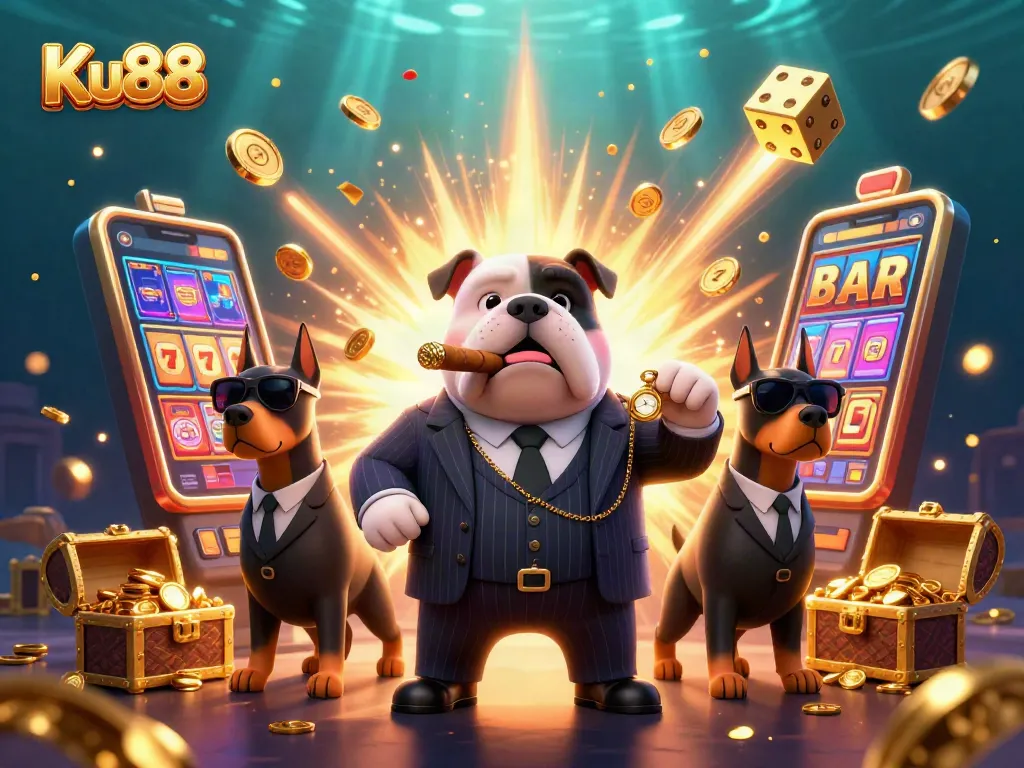 Ku88's mafia boss bulldog highlights the exhilarating casino experience amid explosive jackpots and vibrant gaming elements.