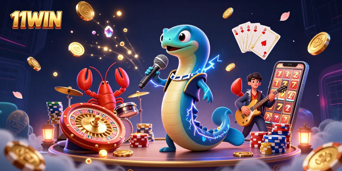 Engage in thrilling adventures with 11WIN as electric eel DJs spin at the ocean's casino!