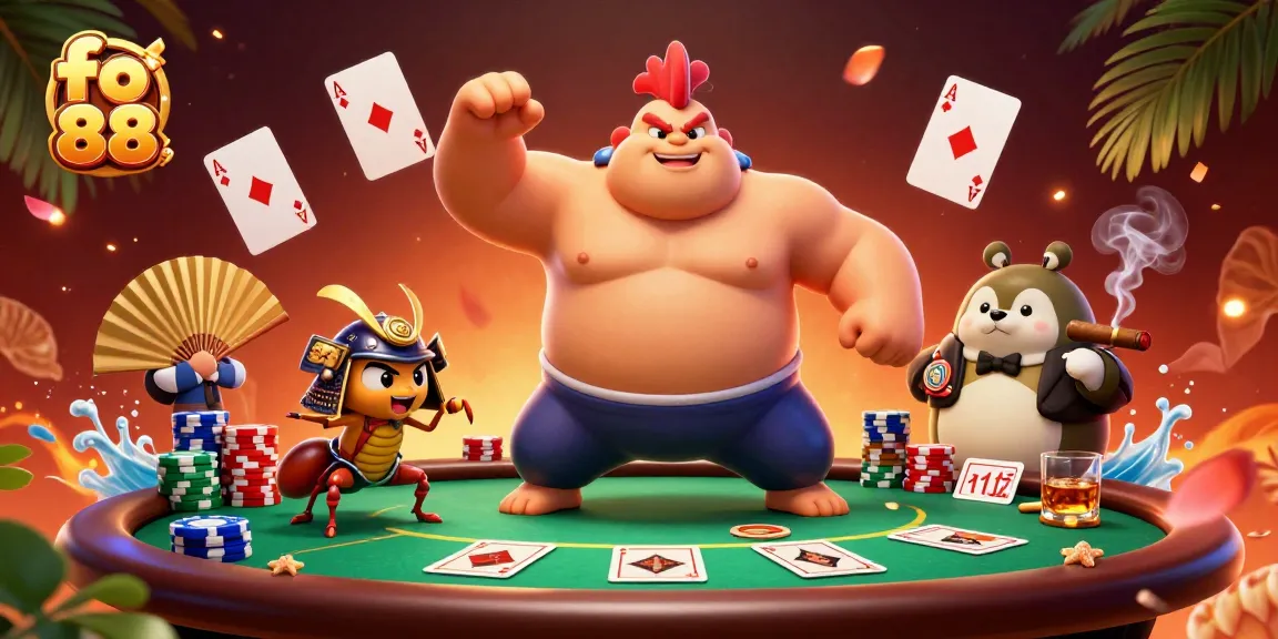Experience the dynamic excitement of fo 88 with high-stakes poker characters in vibrant casino action