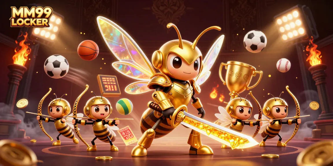 Engage with exhilarating winnings at MM99 LOCKER with dynamic sports elements and vibrant characters