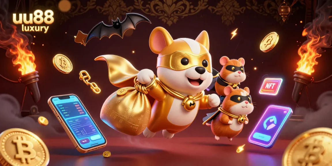 Engage with the thrilling gaming experience at uu88 luxury, featuring iconic characters and vibrant gambling elements.