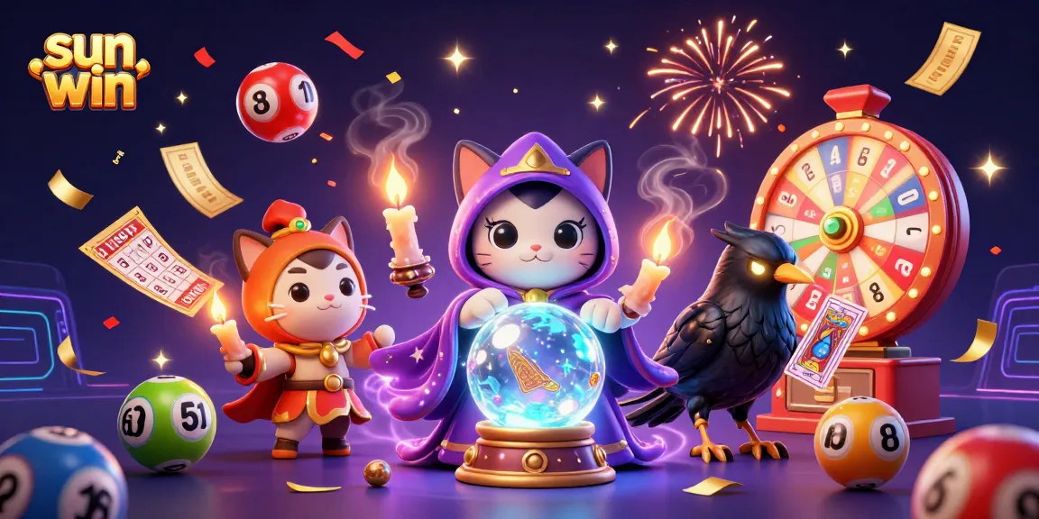 Win big at sun win with a dynamic scene showcasing mystical elements and engaging casino games.