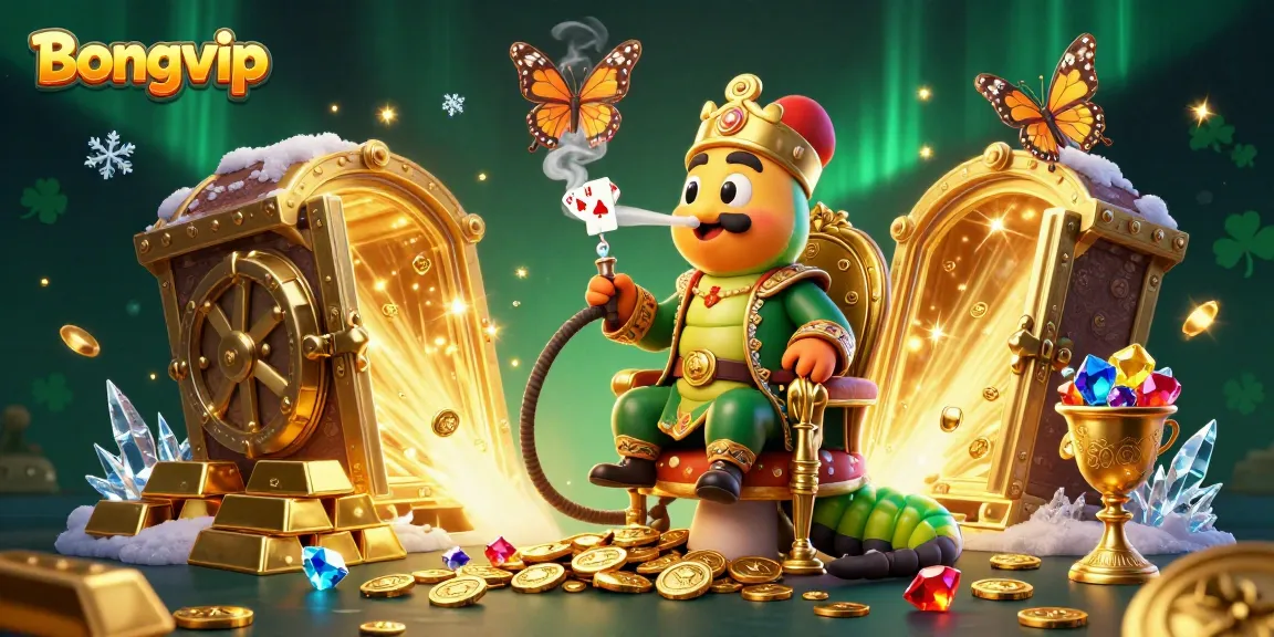 Bongvip players enjoy winning in an ultra-detailed 3D casino scene with vibrant gems and thrilling symbols